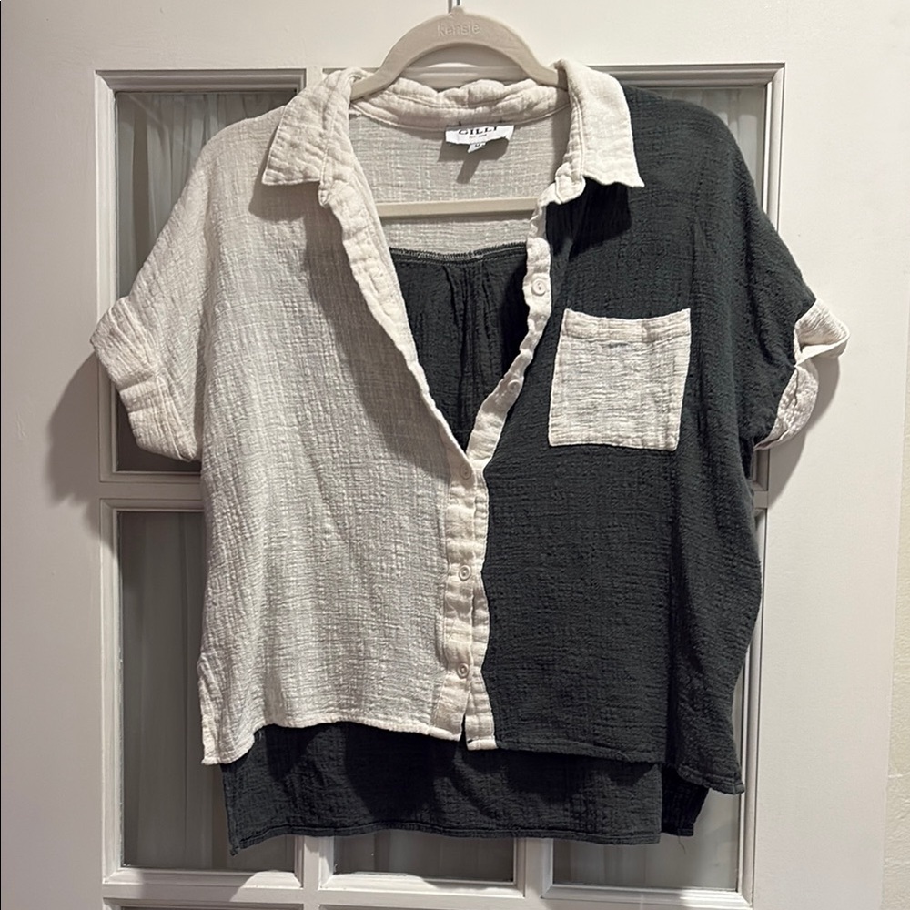 Gilli Cream Textured Top